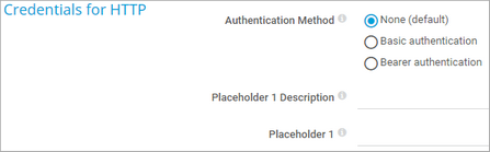 Credentials for HTTP