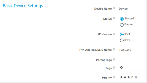 Basic Device Settings