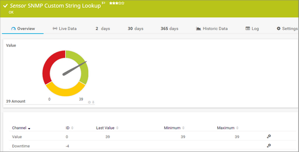 SNMP Custom String Lookup Sensor