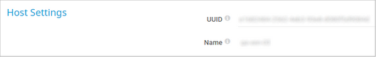 Host Settings