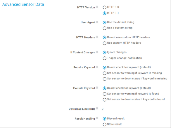 Advanced Sensor Data