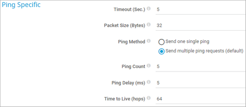 Ping Specific